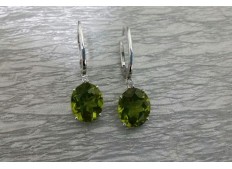 Diamond Peridot Earrings